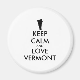 Aimant CONSERVER CALME et VERMONT AMOUR personnalisables