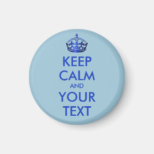 Aimant CONSERVEZ CALME et VOTRE TEXTE - texte personnalis
