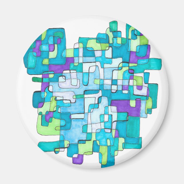 Aimant Consonne carrée sans fin (Devant)