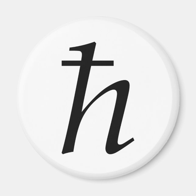 Aimant Constante de Planck (réduite) (Devant)