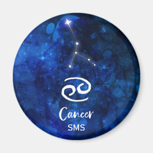 Aimant Constellation du zodiaque Cancer Monogramme Galaxi