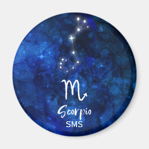Aimant Constellation du zodiaque Scorpion Galaxie bleue M