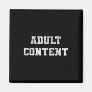 Aimant Contenu Adulte Texte Blanc Gras Citation Drôle