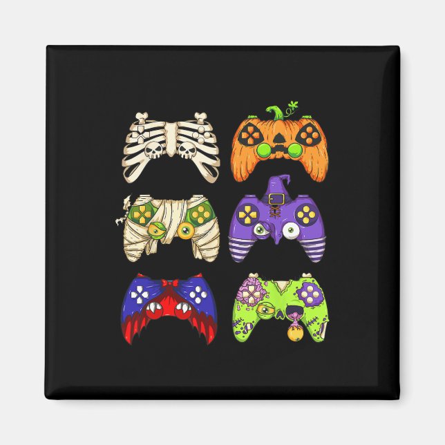 Aimant Contrôleur de jeu Halloween Hommes garçons gamer H (Devant)