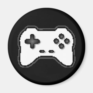 Aimant Contrôleur de jeu Noir Blanc 8 bits Style de jeu v