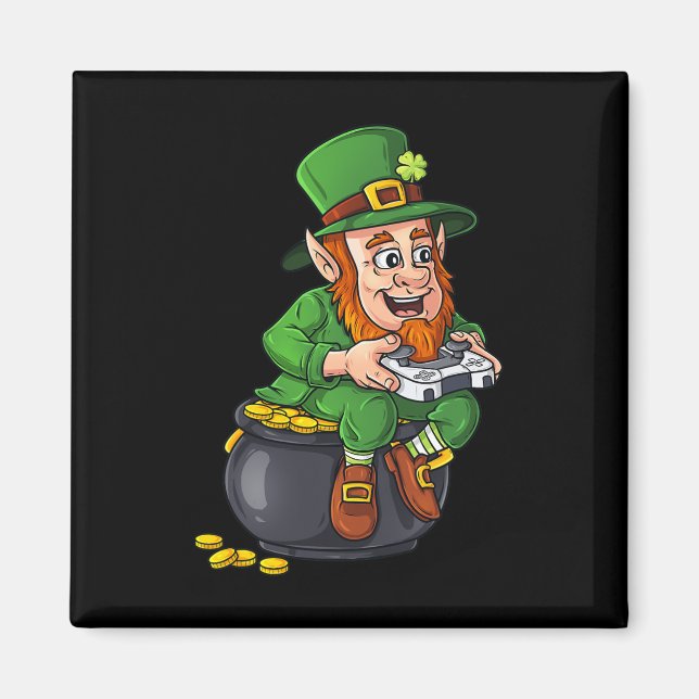 Aimant Contrôleur de jeu vidéo Jour de la Saint Patrick L (Devant)