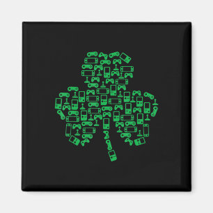 Aimant Contrôleur de jeu vidéo Shamrock Irish Gamer St Pa
