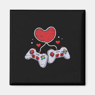Aimant Contrôleur Vidéo Coeur Enfants Valentines Day Co