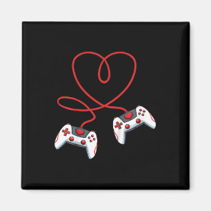 Aimant Contrôleur Vidéo Coeur Enfants Valentines Day Co