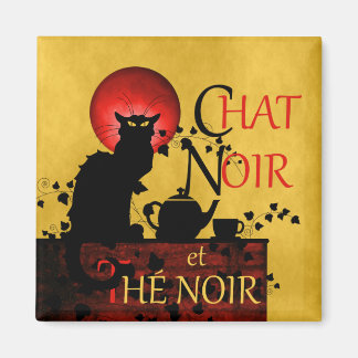 Aimant Conversation Noir et Thé Noir