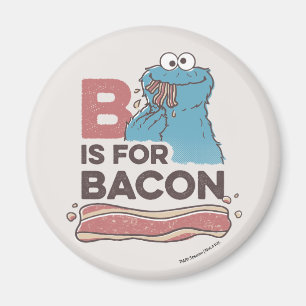 Aimant Cookie Monster B est pour Bacon