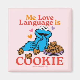 Aimant Cookie Monster   Citation de la Saint Valentin