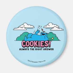 Aimant Cookie Monster Les cookies sont toujours la bonn
