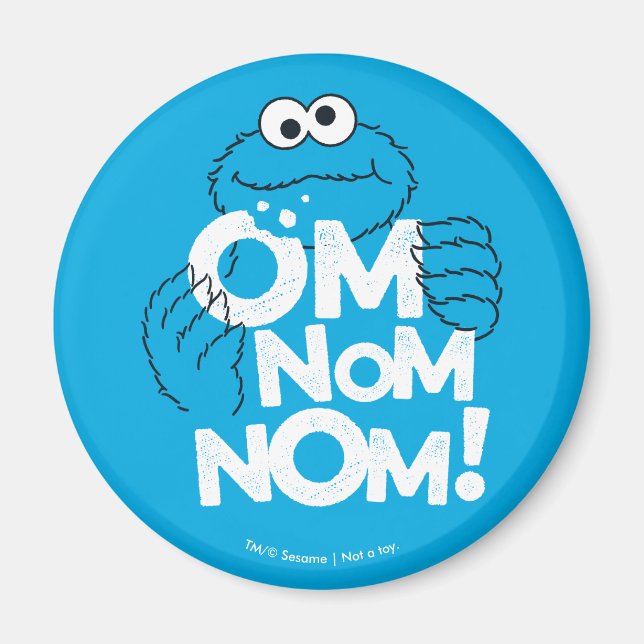 Aimant Cookie Monster | Om Nom Nom ! (Devant)