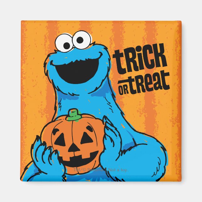 Aimant Cookie Monster - Trick Or Treat (Devant)