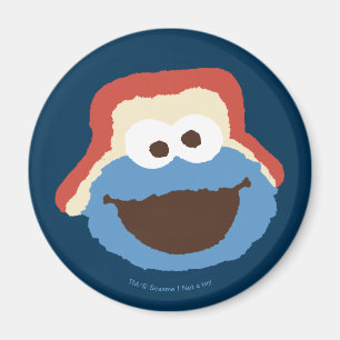 Aimant Cookie Monster Woodland Face