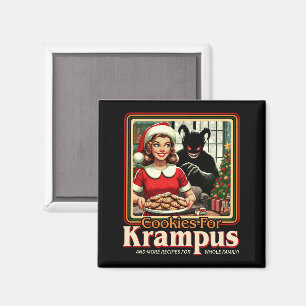 Aimant Cookie pour Krampus Joyeux Noël Krampus Horreur