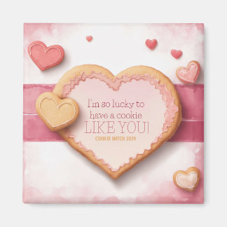 Aimant Cookie Saint Valentin Personnalisable