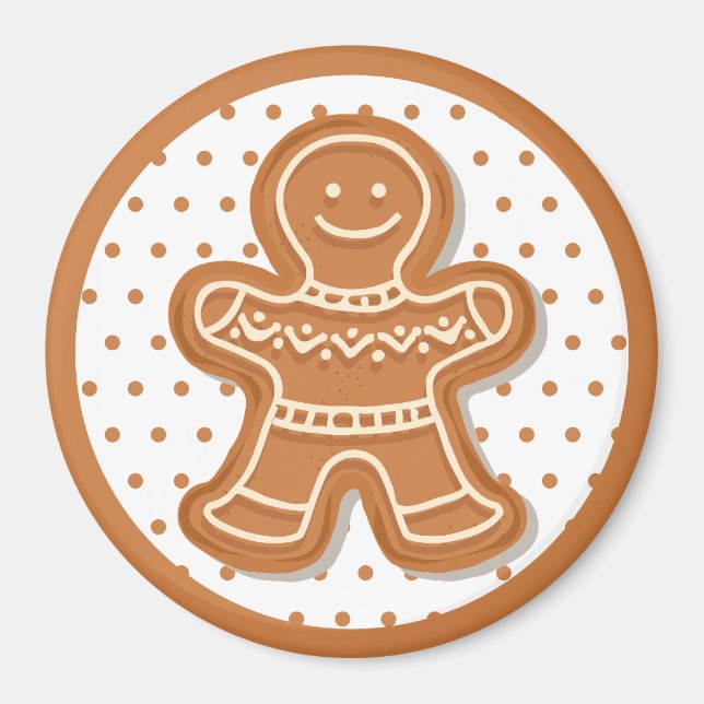 Aimant Cookies en pain d'épice de Noël (Devant)