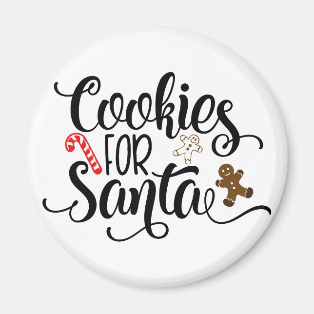 Aimant Cookies pour Père Noël Fun Christmas (Devant)