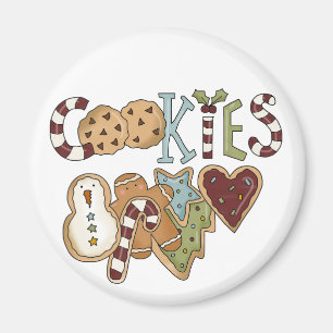 Aimant Cookies pour Père Noël Tshirts et cadeaux
