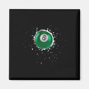 Aimant Cool 6 balles Billard de six billard de billard de