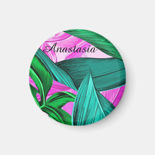 Aimant Cool, Amazing, fluorescent tropical palm