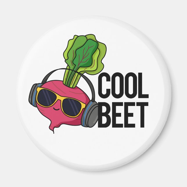 Aimant Cool Beet Funny Veggie Pun (Devant)
