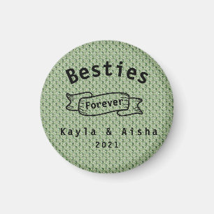 Aimant Cool BFF Best Friends Green Besties forever
