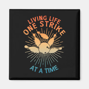 Aimant Cool Bowling Art Pour Hommes Femmes Strike Team Ga