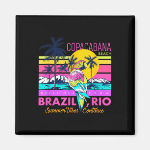 Aimant Cool Copacabana Beach Brésil Rio Vibes d'été graph