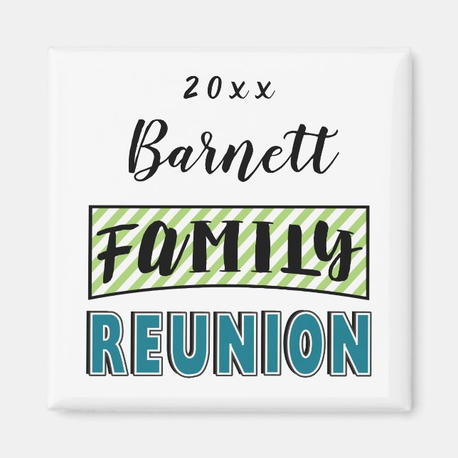Aimant Cool Famille Reunion Keepsaké Souvenir Cadeau (Devant)