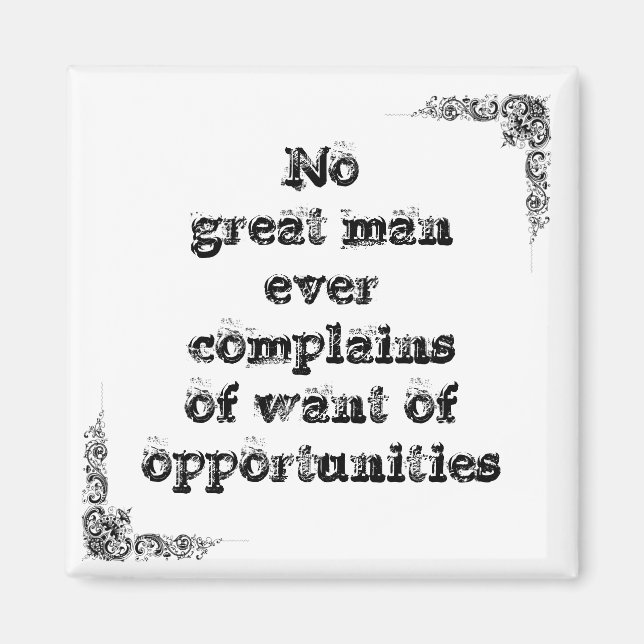 Aimant Cool grande sagesse simple philosophie (Devant)