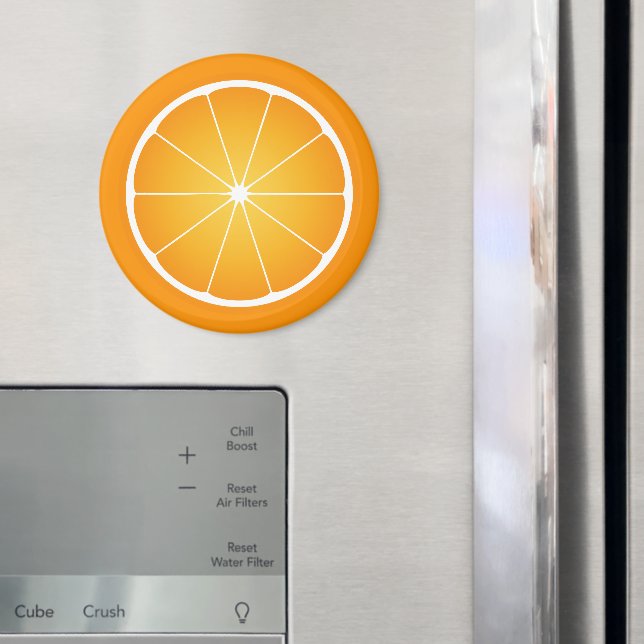 Aimant Cool Juicy tranche de fruits orange (In situ (réfrigérateur))