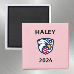 Aimant Cool Patriotique Nikki Haley 2024 Élection Eagle