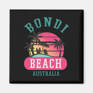 Aimant Cool rétro Bondi Beach Original Australie Plages