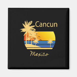 Aimant Cool Rétro Cancun Original Mexique Plages Nouveaut