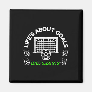 Aimant Cool Soccer Mentalité La vie est à propos d'object