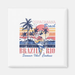 Aimant Copacabana Beach Salutations Brésil Rio Vibes d'ét