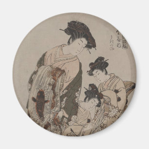 Aimant Copie de Japonais d'Isoda Koryusai