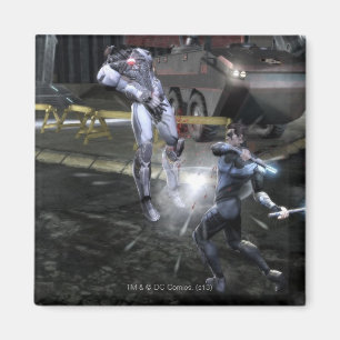 Aimant Copie d'écran : Cyborg contre Nightwing 3
