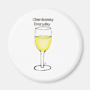 AIMANT COPIE QUOTIDIENNE DE VIN DE CHARDONNAY PAR JILL