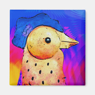 Aimant Coq Abstrait 4