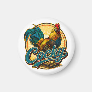 Aimant Coq Arrogant Maison de Ferme Vintage