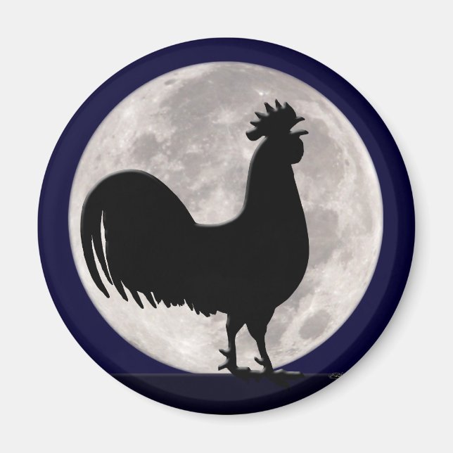 Aimant Coq au clair de lune (Devant)
