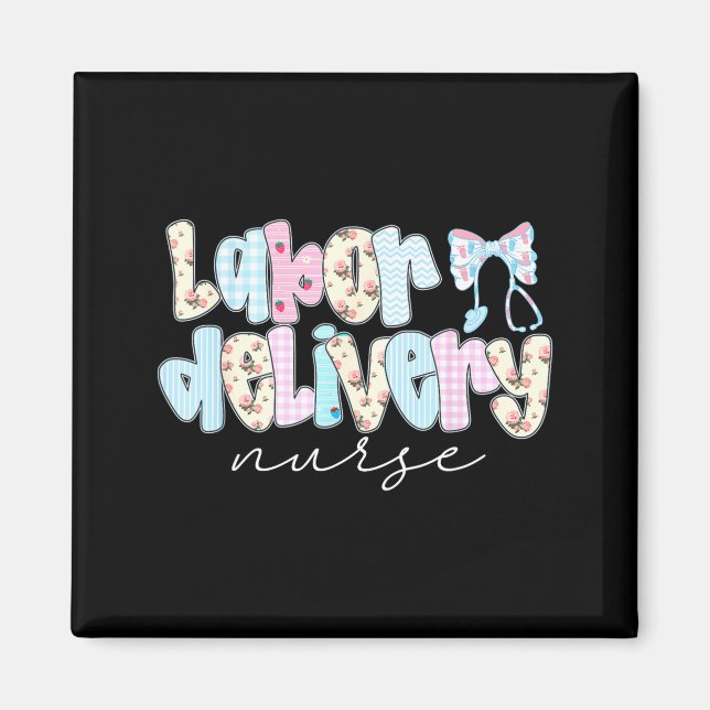 Aimant Coquette Labor And Delivery Nurse Crewneck, Bow St (Devant)