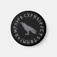 Corbeau d'Odin Viking Mythologie runes runique
