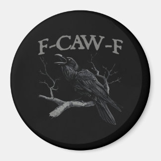Aimant Corbeau, F-Caw-F Drôle d'oiseau de style classique