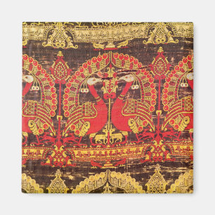 Aimant Corde avec motif paon et inscription kufique