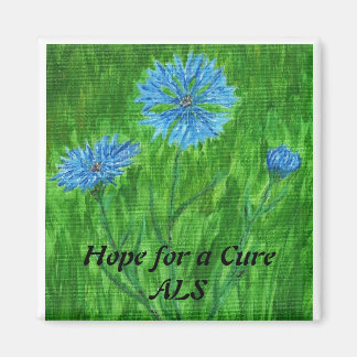 Aimant Cornflowers ~ L'espoir d'un remède - ALS